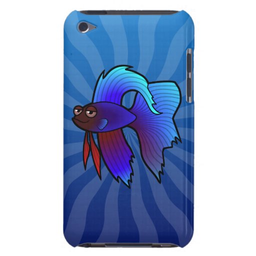 Cartoon Betta Fish / Siamese Fighting Fish iPod Touch Cases