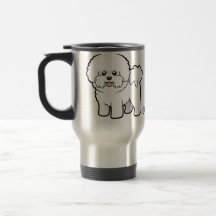 Cartoon Bichon Frise Coffee Mug