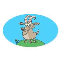 cartoon billy goat sticker