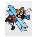 Cartoon Biplane flyers