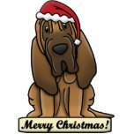 Cartoon Bloodhound Christmas Ornament photo sculptures