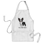 Cartoon Boston Terrier Aprons
