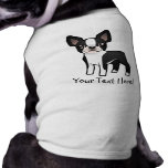 Cartoon Boston Terrier Dog Tee