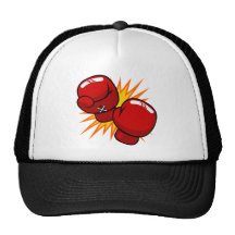 Cartoon Boxing Gloves Trucker Hat