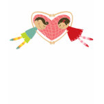 Cartoon Boy and Girl in Love T-Shirt