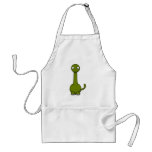 Cartoon brontosaurus aprons