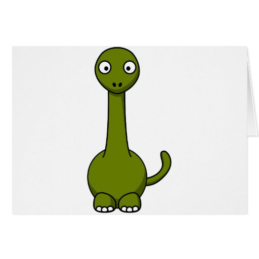 Cartoon brontosaurus cards