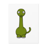 Cartoon brontosaurus postcards