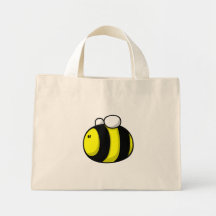 Cartoon Bumble Bee Canvas Bags