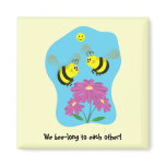 Cartoon Bumble Bees magnets