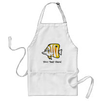 Cartoon Butterflyfish Aprons