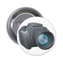 Cartoon camera illustration button
