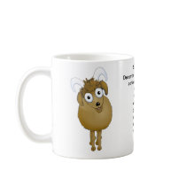 Cartoon Capricorn goat with traits listed Mug