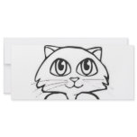 Cartoon Cat Custom Rack Card