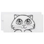 Cartoon Cat Custom Rack Card