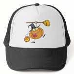 Cartoon Character Halloween Happy Pumkin with a br hats