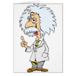 Cartoon character professor cards