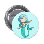 Cartoon Cheerful Mermaid Pins
