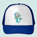 Cartoon Cheerful Mermaid hats