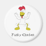 Cartoon Chicken Dance Fridge Magnet