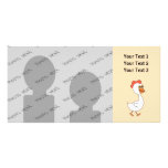 Cartoon Chicken. Personalized Photo Card