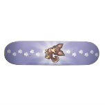 Cartoon Chihuahua (long coat) Custom Skate Board