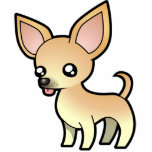 Cartoon Chihuahua (smooth coat) photo sculptures