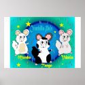 Cartoon Chinchilla Pals posters