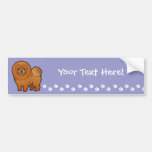 Cartoon Chow Chow Bumper Stickers