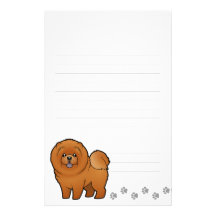 Cartoon Chow Chow Customized Stationery