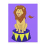 Cartoon Circus Lion Postcard