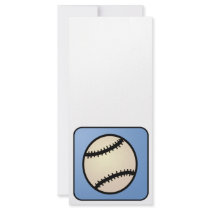 Cartoon Clip Art Baseball Customized Rack Card