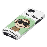 Cartoon Clip Art Cool Monkey with Sunglasses iPhone 5 Case