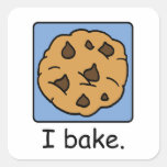 Cartoon Clip Art Yummy Chocolate Chip Cookie Sticker