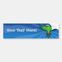Cartoon Conure / Lorikeet / Parrot Bumper Sticker