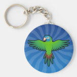 Cartoon Conure / Lorikeet / Parrot Keychain