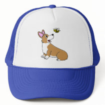 Cartoon Corgi Bee Hat
