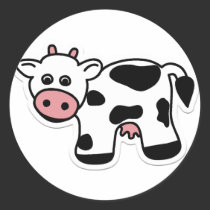 Cartoon Cow Sticker