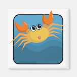 Cartoon Crab Refrigerator Magnet