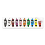 Cartoon Crayon Exhibit bumper stickers