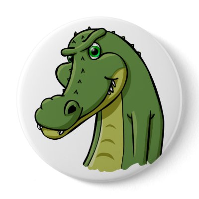 Cartoon Crocodile Button by RandomGames