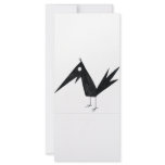 Cartoon Crow Rack Card Template