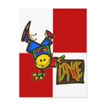 Cartoon Dancer Post Card