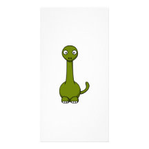 Cartoon Dinosaur Custom Photo Card