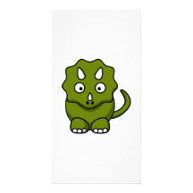 Cartoon Dinosaur Photo Card Template
