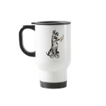 Cartoon Dog Smoking A Pipe mugs