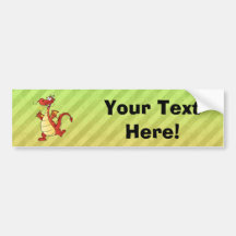 Cartoon Dragon Design Bumper Stickers