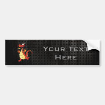 Cartoon Dragon; Rugged Bumper Stickers