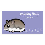 Cartoon Dwarf Hamster Business Cards