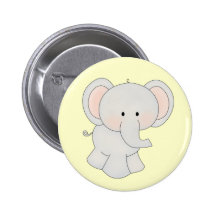 Cartoon Elephant Buttons